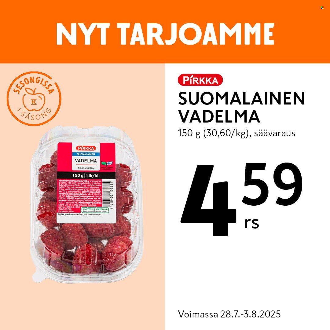 K-market tarjoukset - 28.07.2025 - 03.08.2025. Sivu 1
