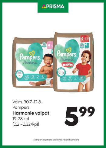 Prisma tarjoukset  - 30.07.2025 - 12.08.2025.
