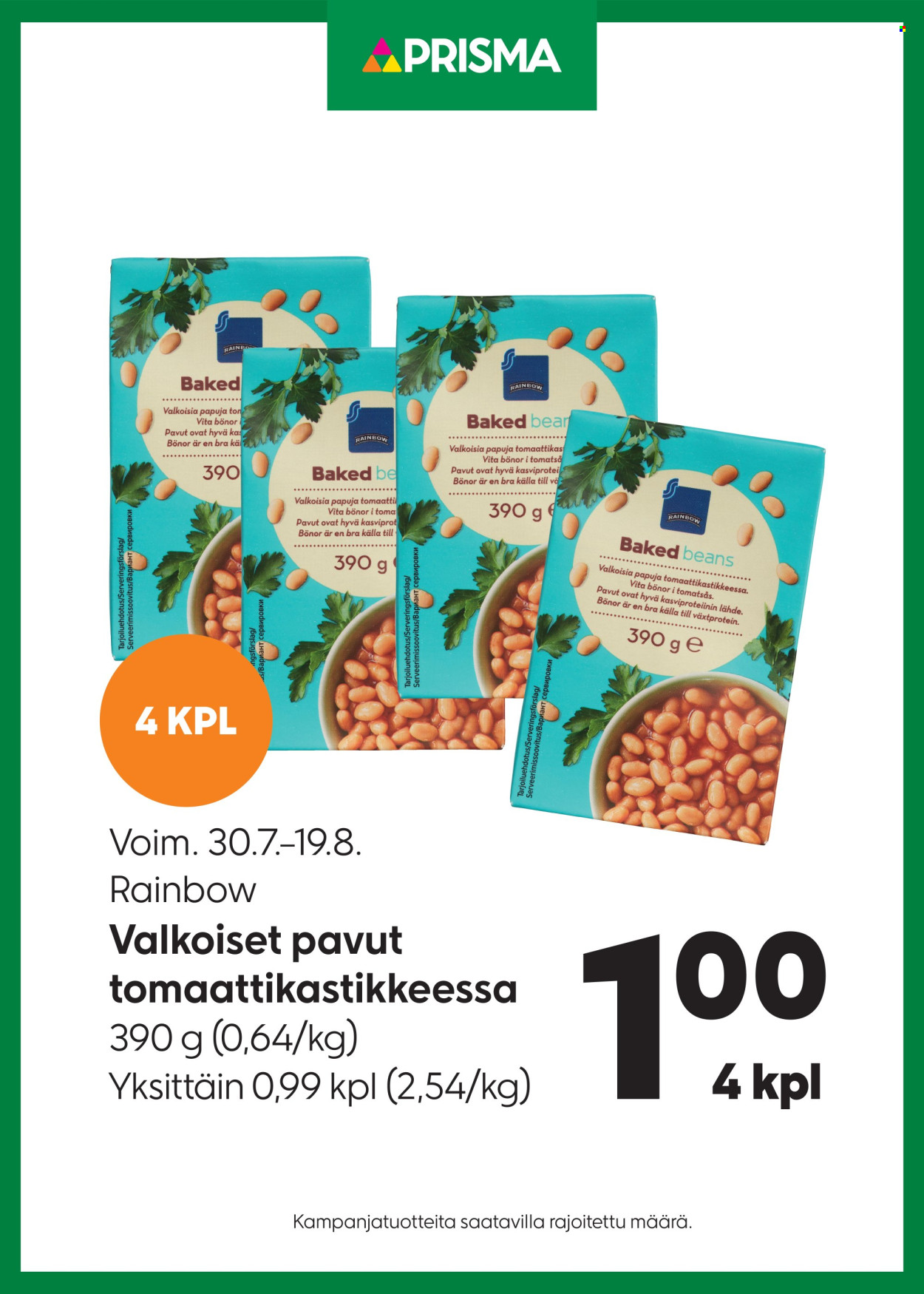 Prisma tarjoukset - 30.07.2025 - 19.08.2025. Sivu 1