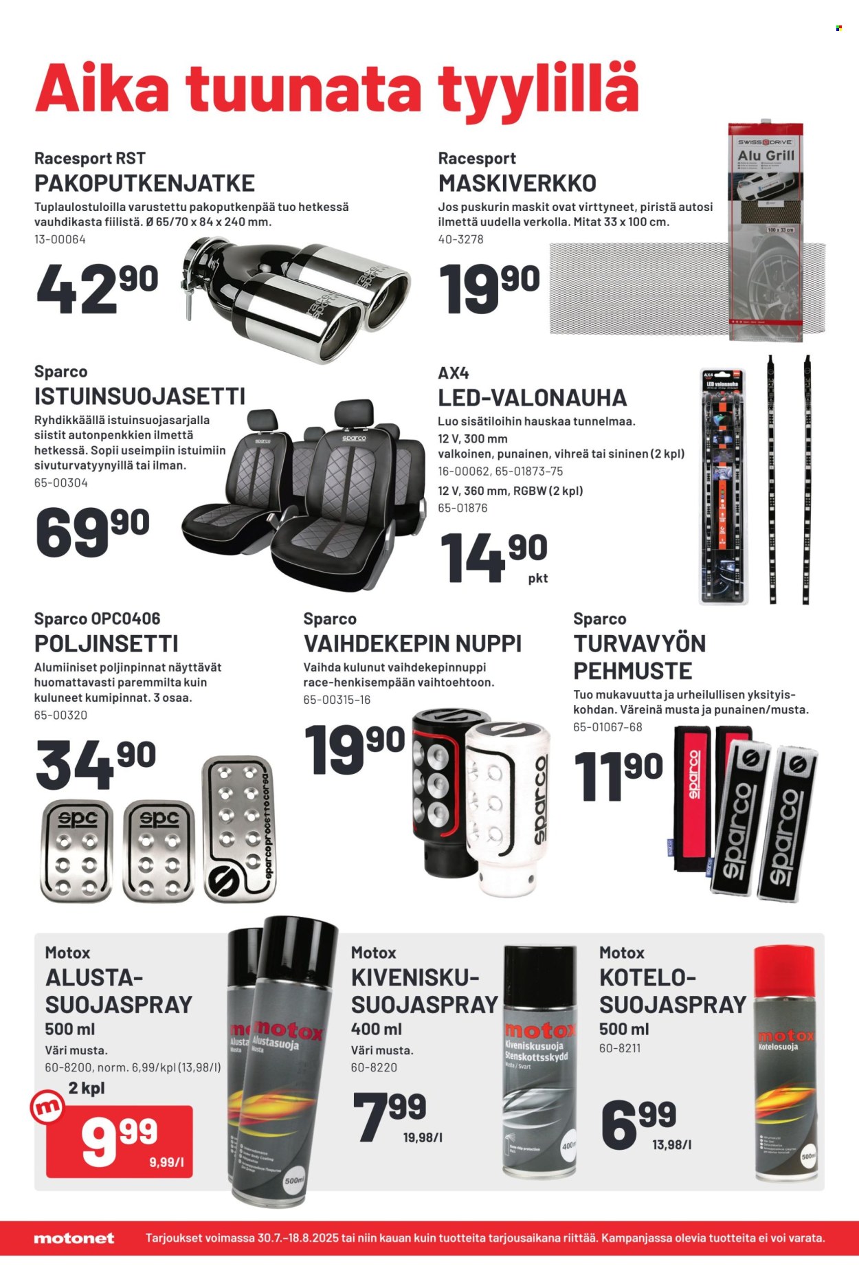 Motonet tarjoukset - 30.07.2025 - 18.08.2025. Sivu 2