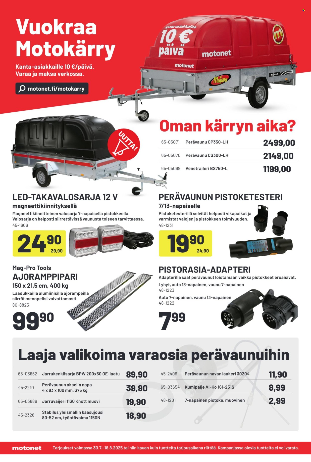 Motonet tarjoukset - 30.07.2025 - 18.08.2025. Sivu 4