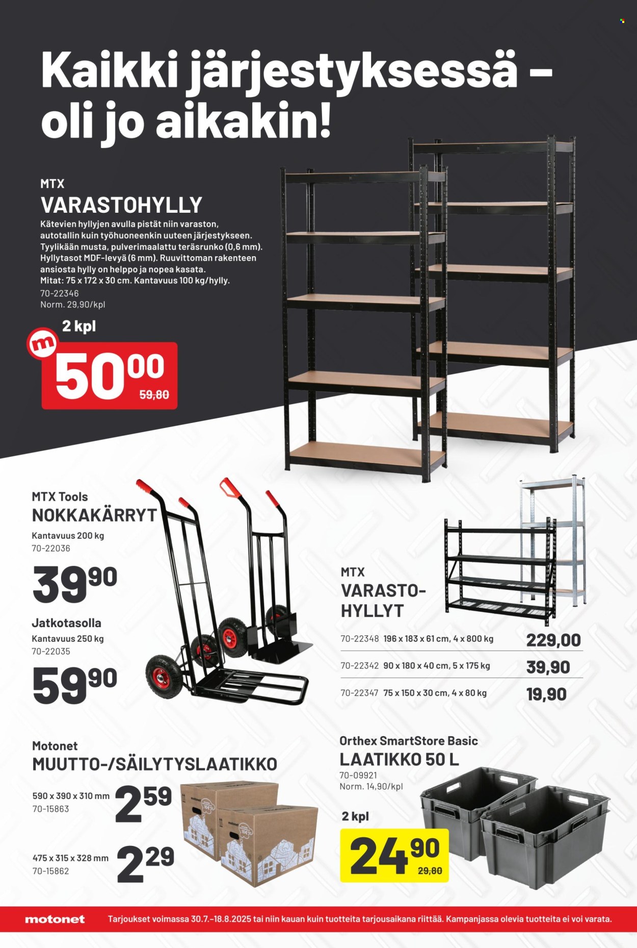Motonet tarjoukset - 30.07.2025 - 18.08.2025. Sivu 8
