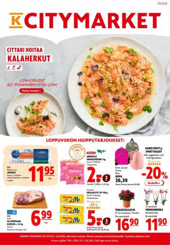 K-citymarket tarjoukset  - 31.07.2025 - 03.08.2025.