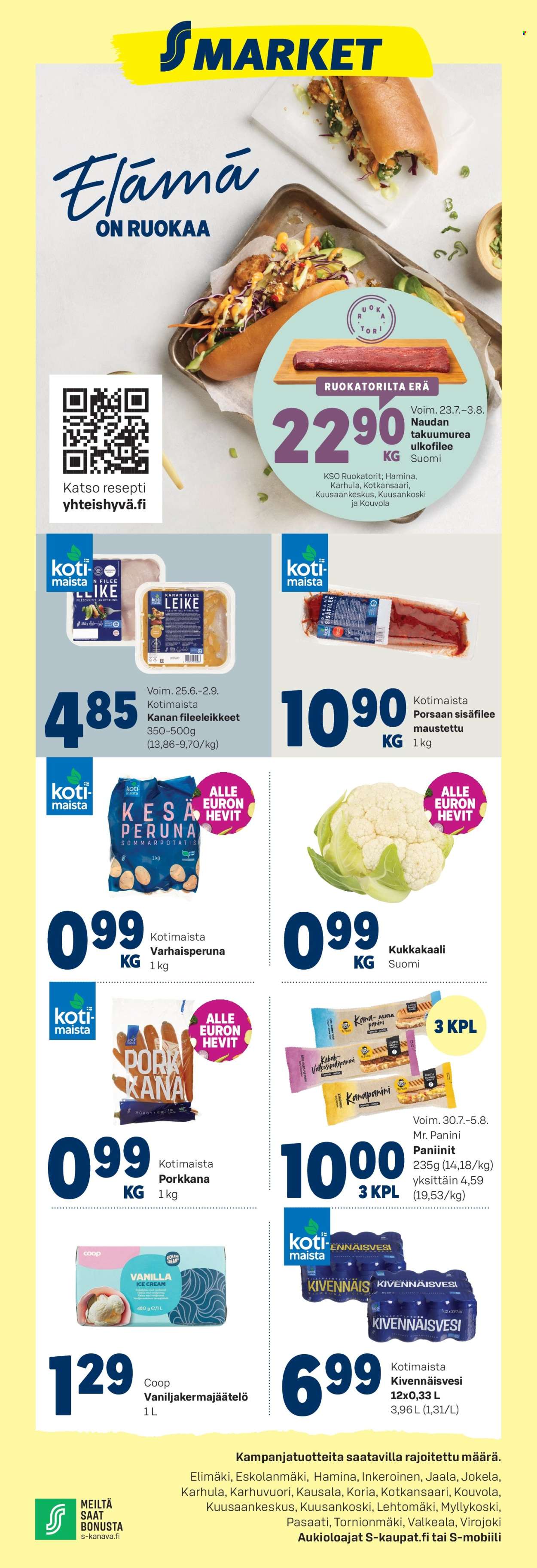S-market tarjoukset - 30.07.2025 - 03.08.2025. Sivu 1