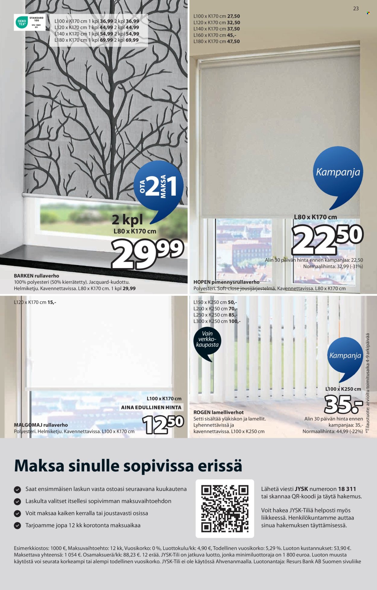 JYSK tarjoukset - 31.07.2025 - 13.08.2025. Sivu 23