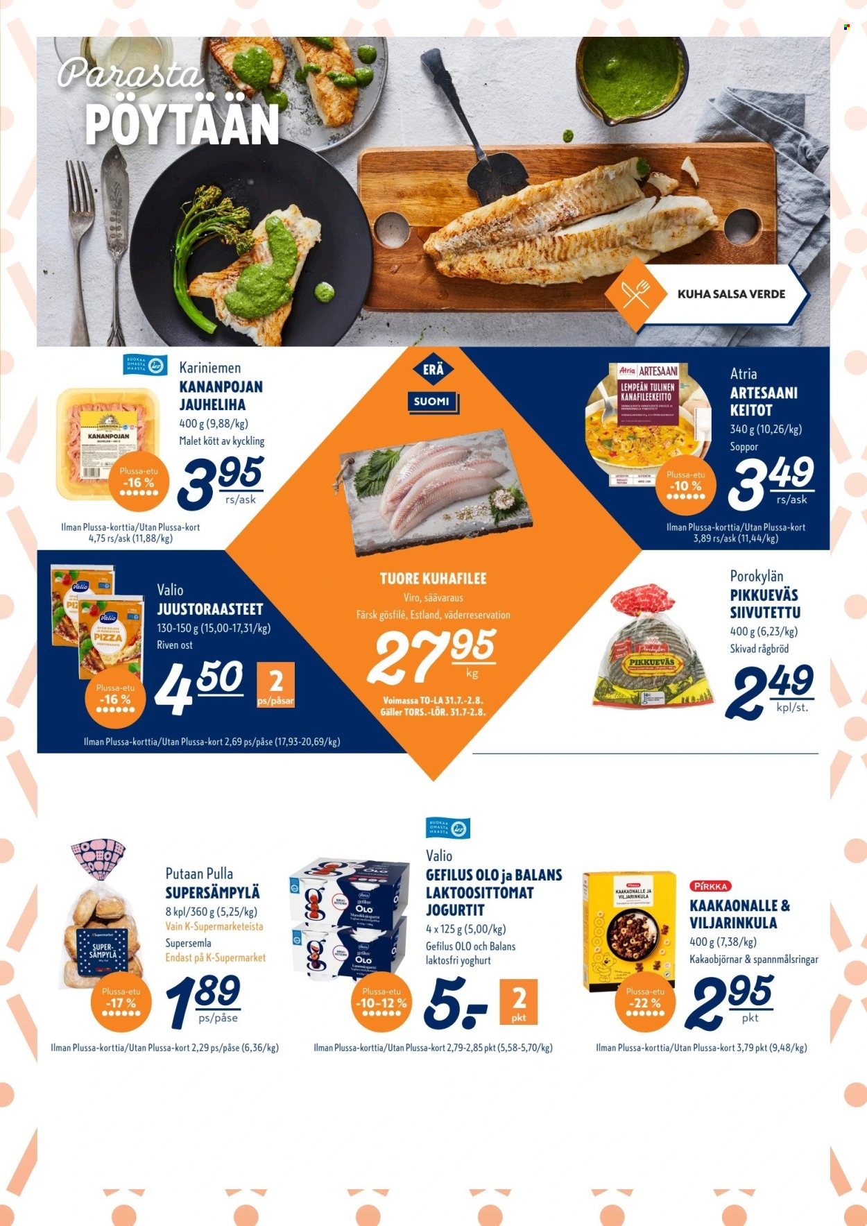 K-Supermarket tarjoukset - 31.07.2025 - 03.08.2025. Sivu 3