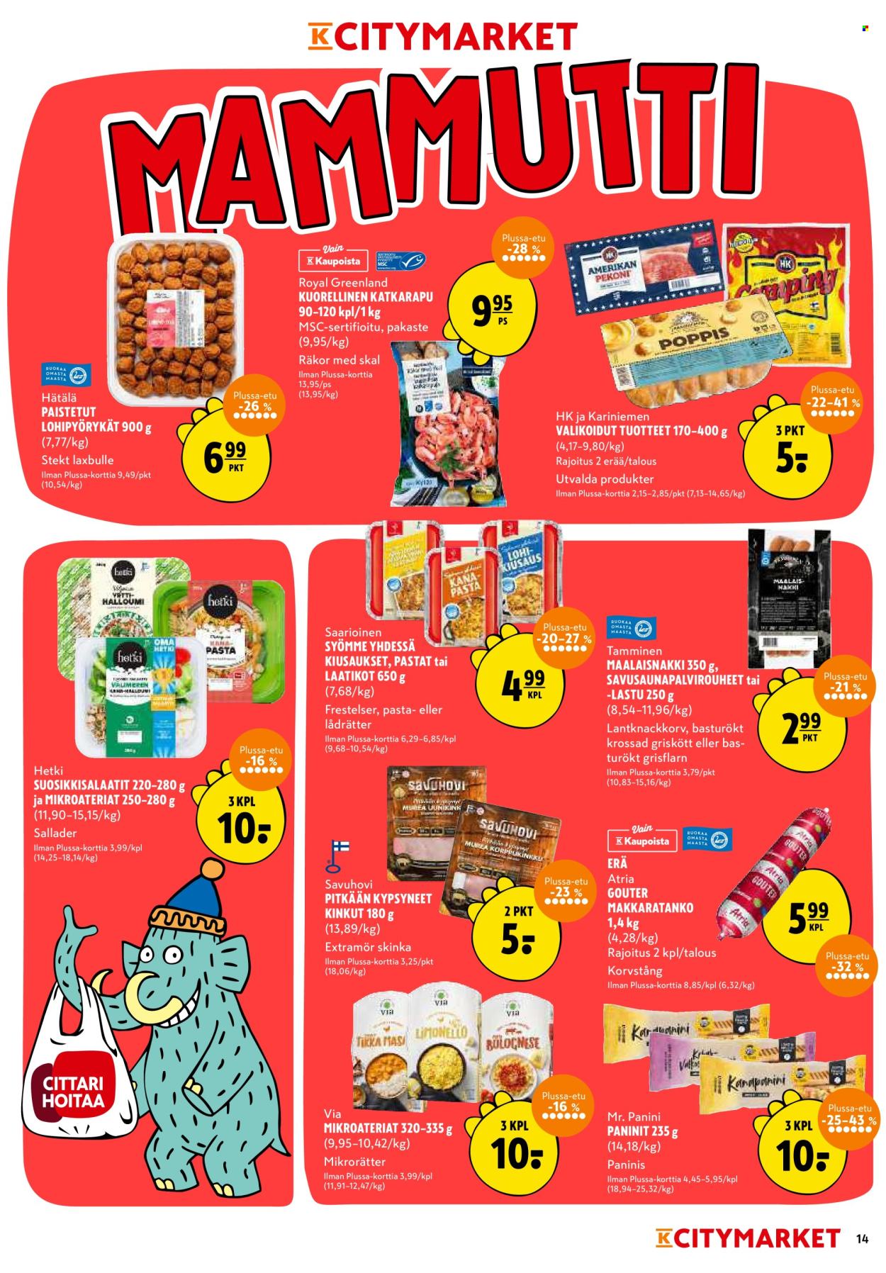 K-citymarket tarjoukset - 04.08.2025 - 17.08.2025. Sivu 14