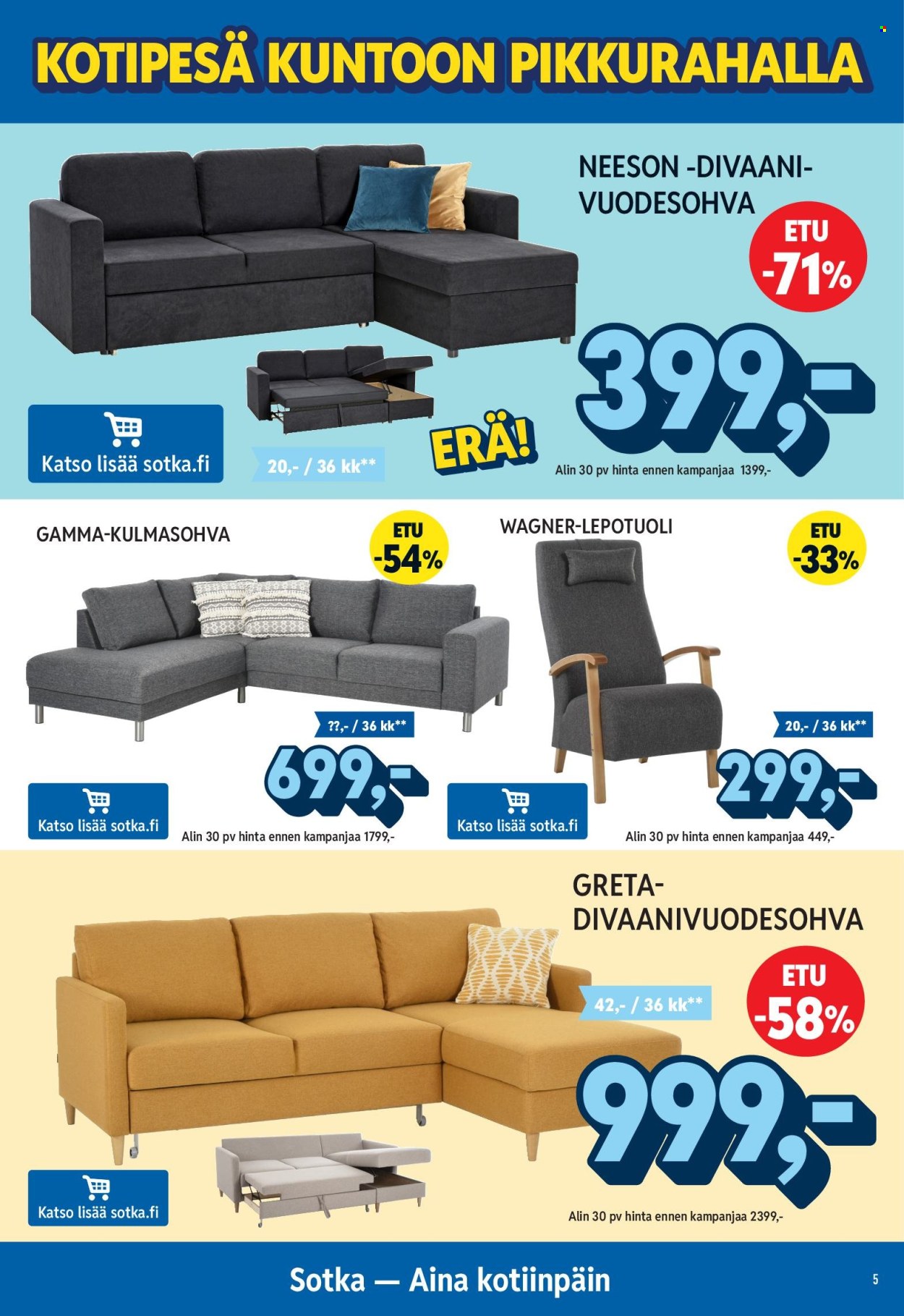 Sotka tarjoukset. Sivu 5