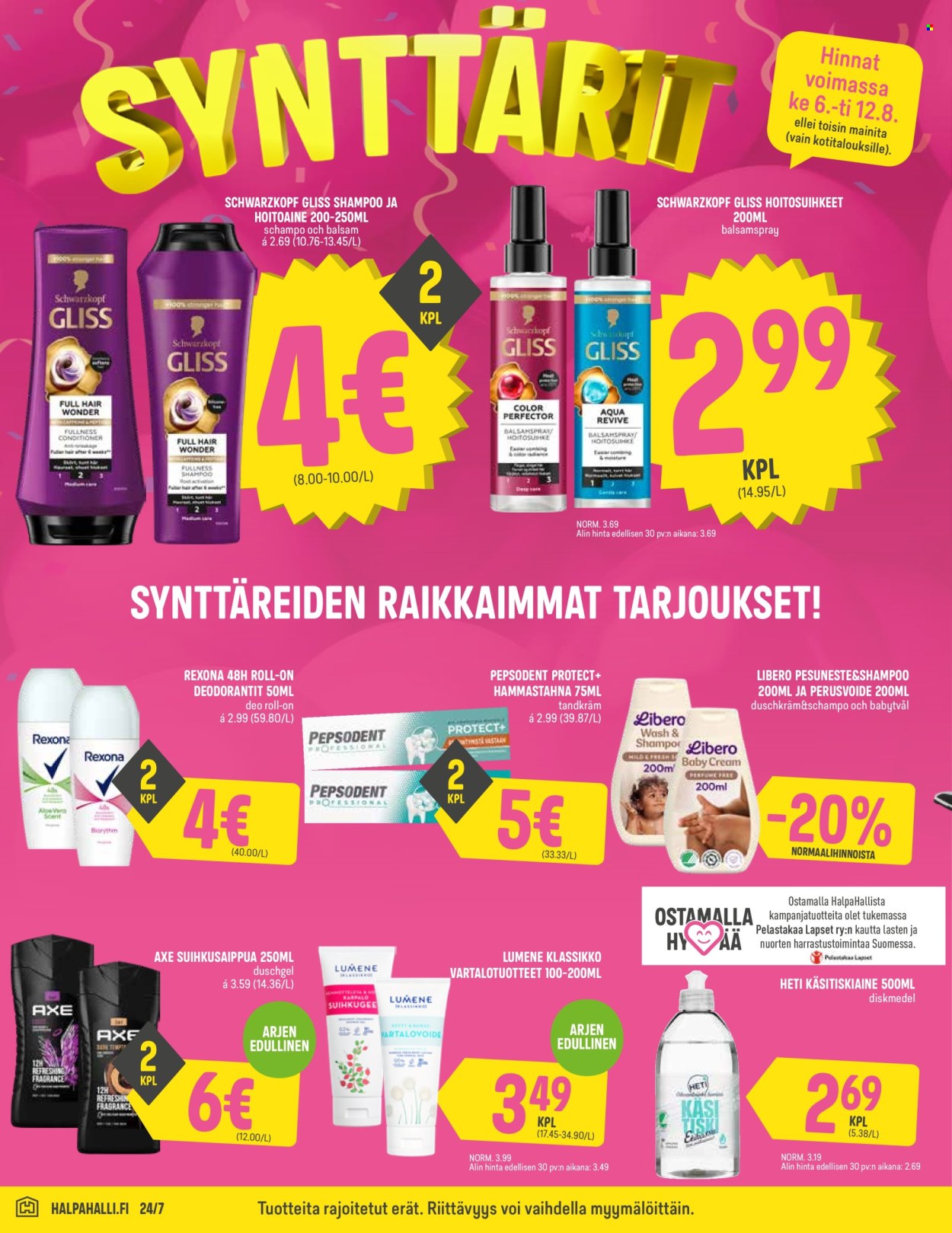 HalpaHalli tarjoukset - 06.08.2025 - 12.08.2025. Sivu 6