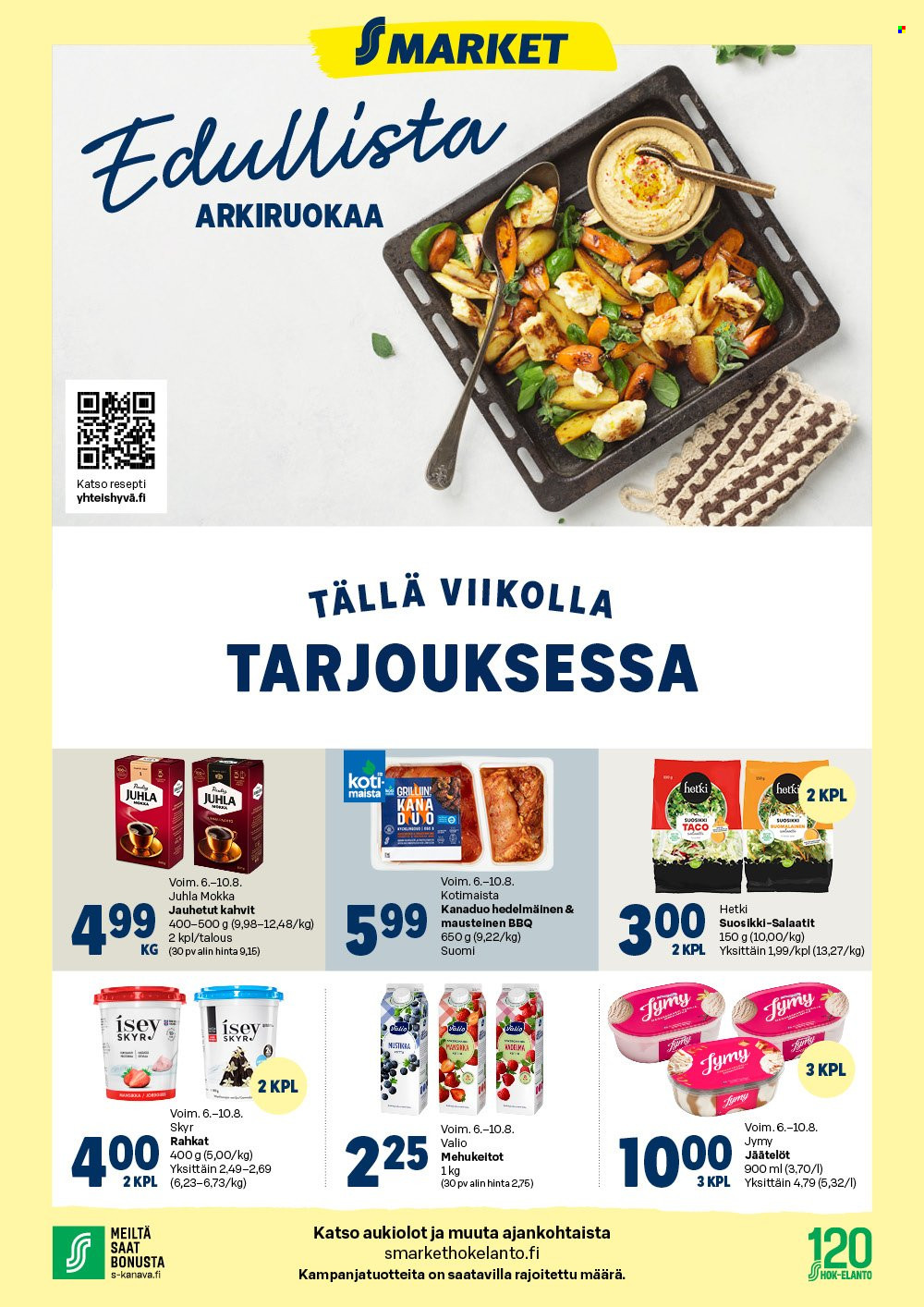 S-market tarjoukset - 06.08.2025 - 10.08.2025. Sivu 1