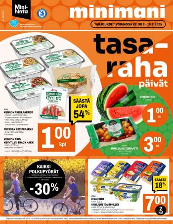 Minimani tarjoukset  - 06.08.2025 - 10.08.2025.