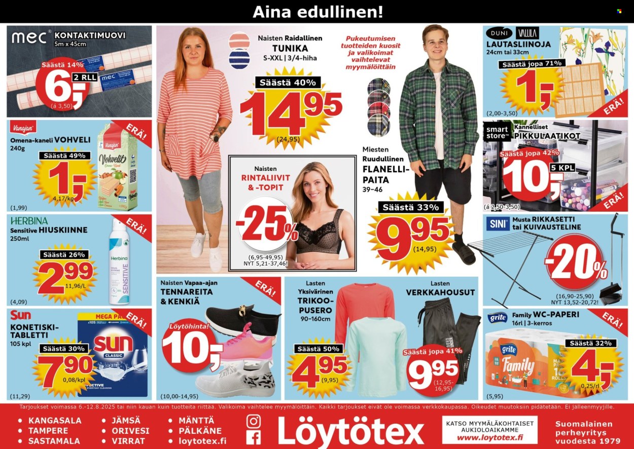 Löytötex tarjoukset - 06.08.2025 - 12.08.2025. Sivu 1