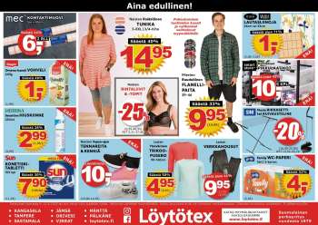 Löytötex tarjoukset  - 06.08.2025 - 12.08.2025.