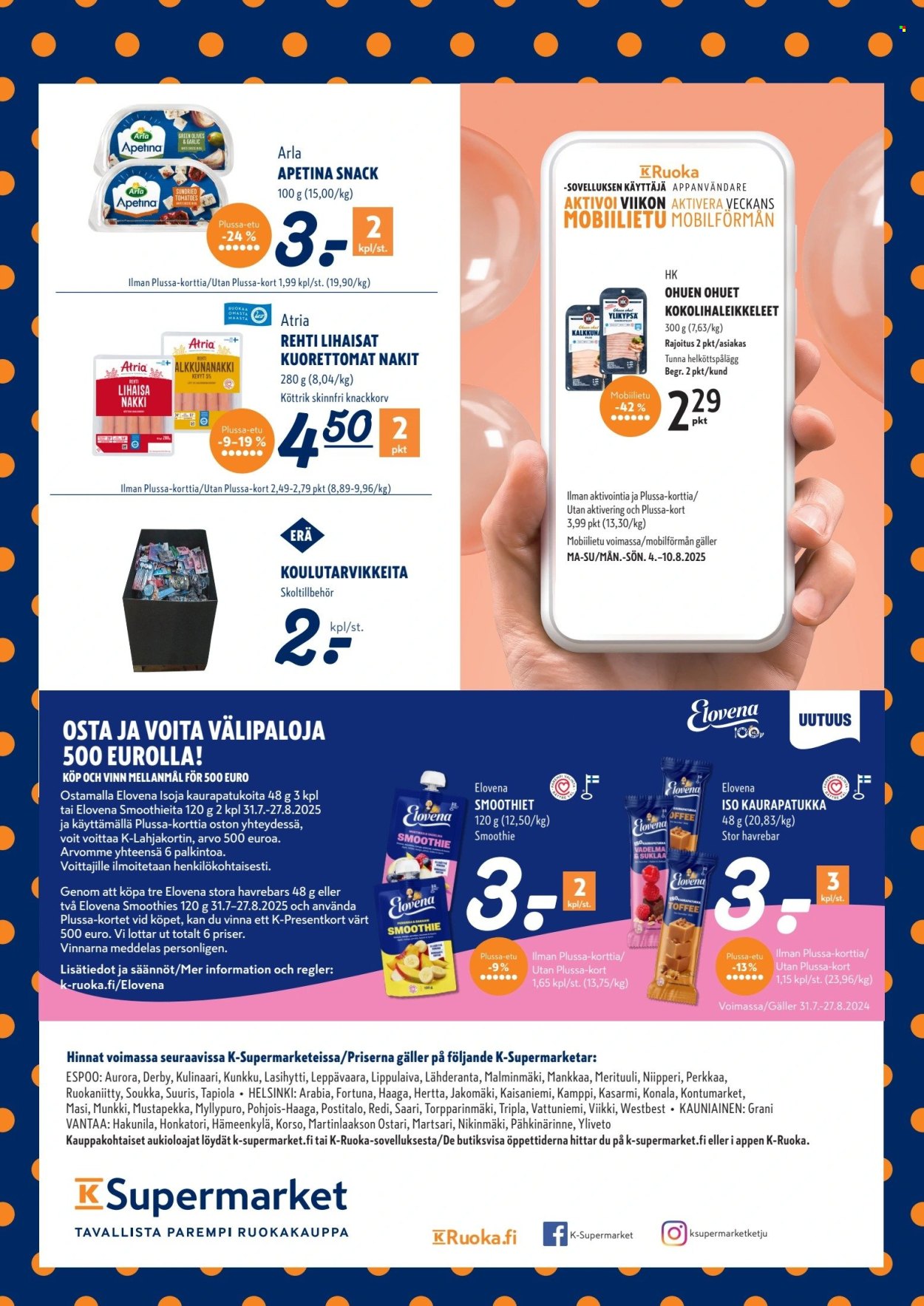 K-Supermarket tarjoukset - 07.08.2025 - 10.08.2025. Sivu 4