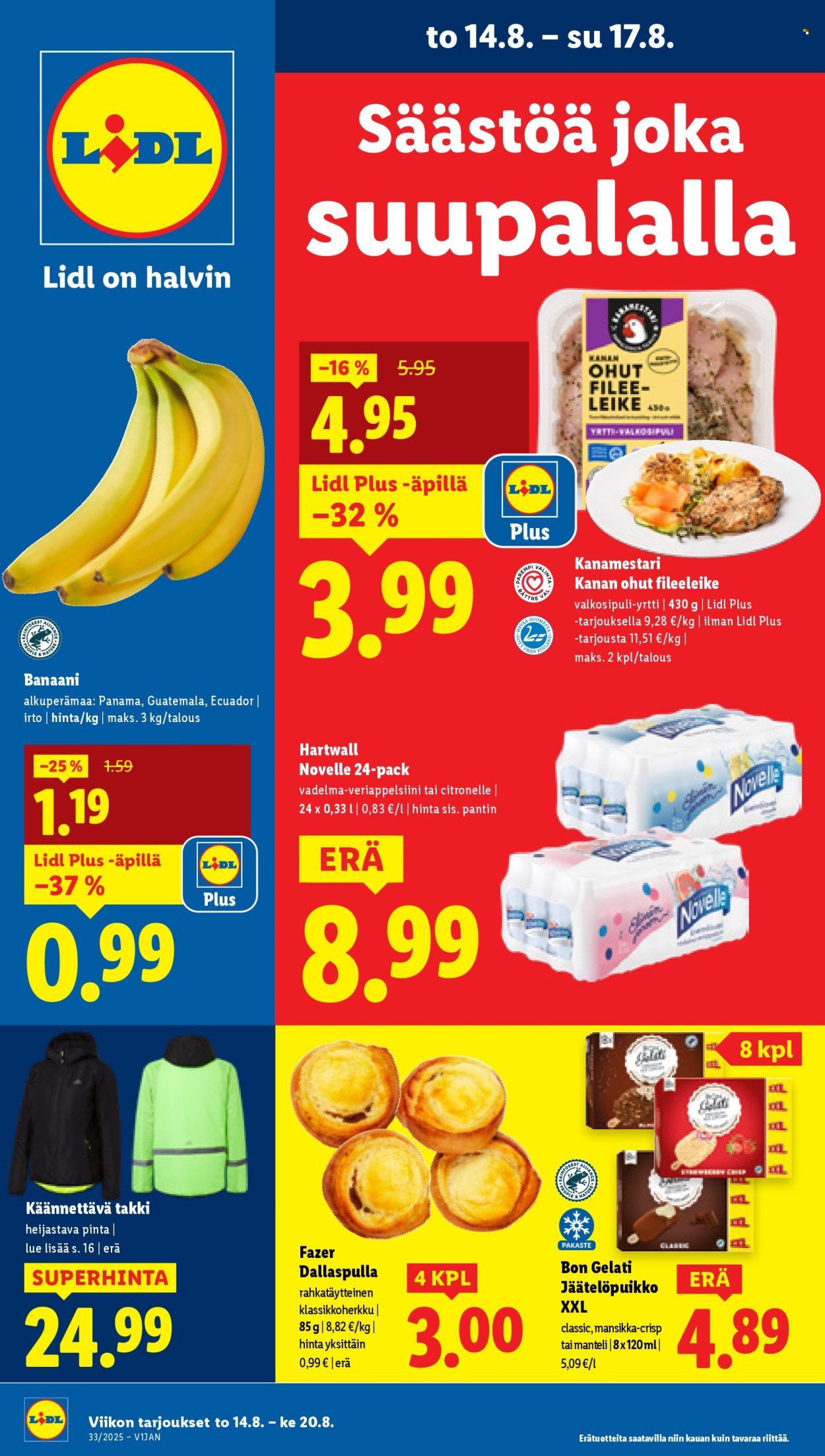 Lidl tarjoukset - 14.08.2025 - 20.08.2025. Sivu 1