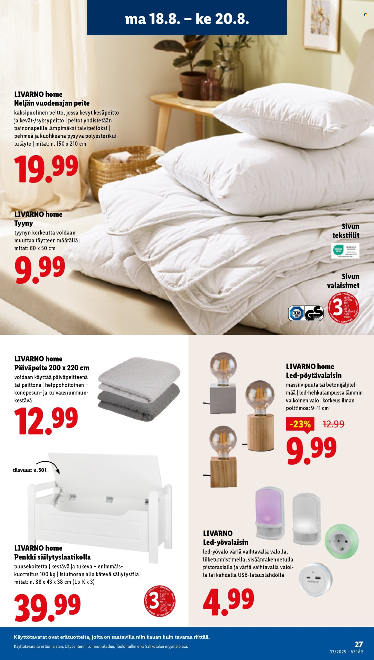 Lidl tarjoukset - 14.08.2025 - 20.08.2025. Sivu 31