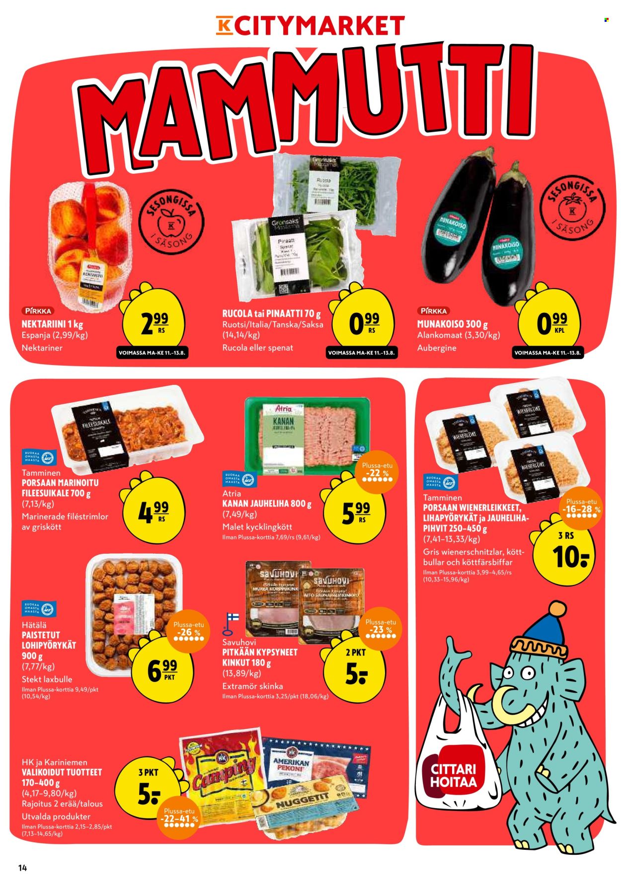 K-citymarket tarjoukset - 11.08.2025 - 17.08.2025. Sivu 14