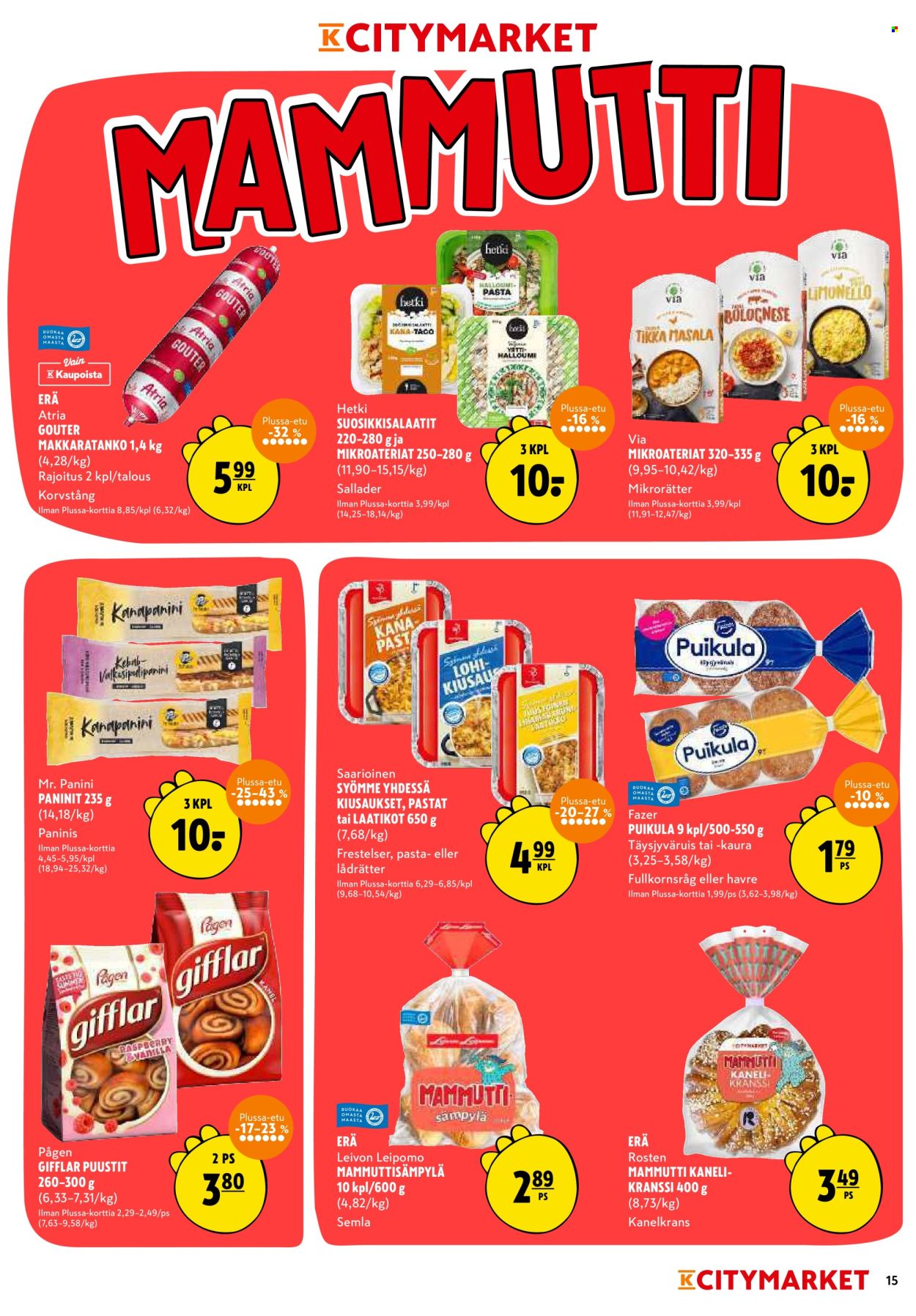 K-citymarket tarjoukset - 11.08.2025 - 17.08.2025. Sivu 15