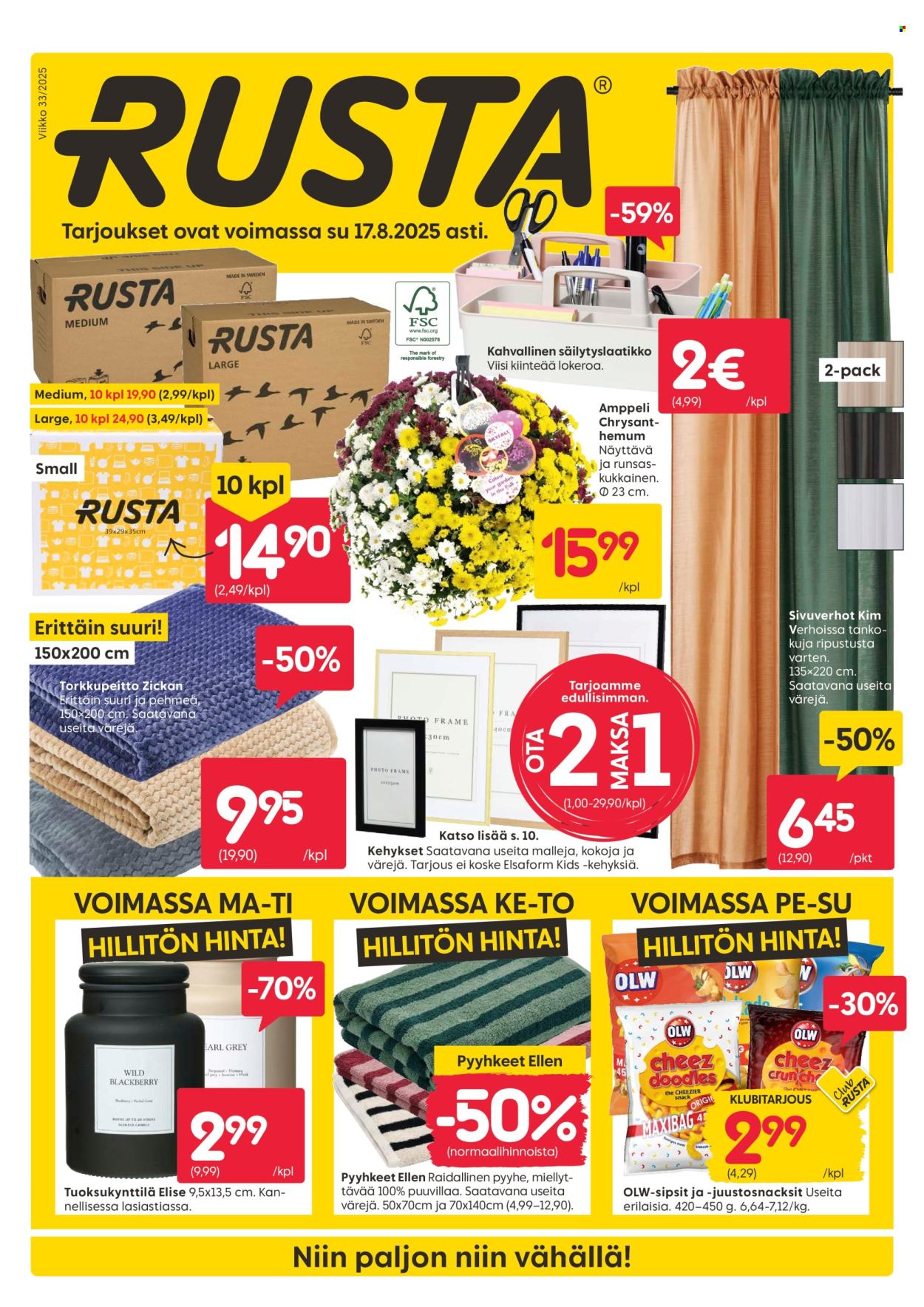 Rusta tarjoukset - 11.08.2025 - 17.08.2025. Sivu 1