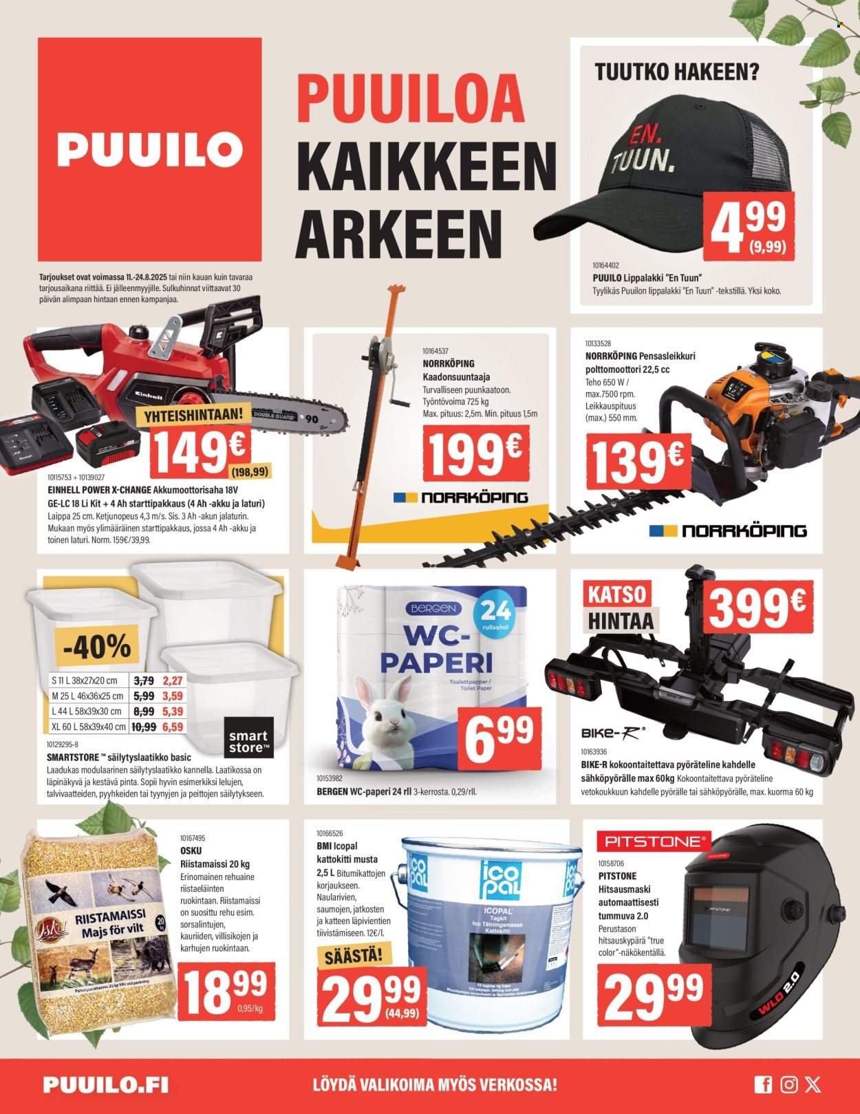 Puuilo tarjoukset - 11.08.2025 - 24.08.2025. Sivu 1