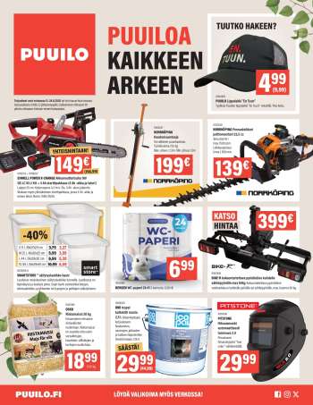 Puuilo tarjoukset  - 11.08.2025 - 24.08.2025.