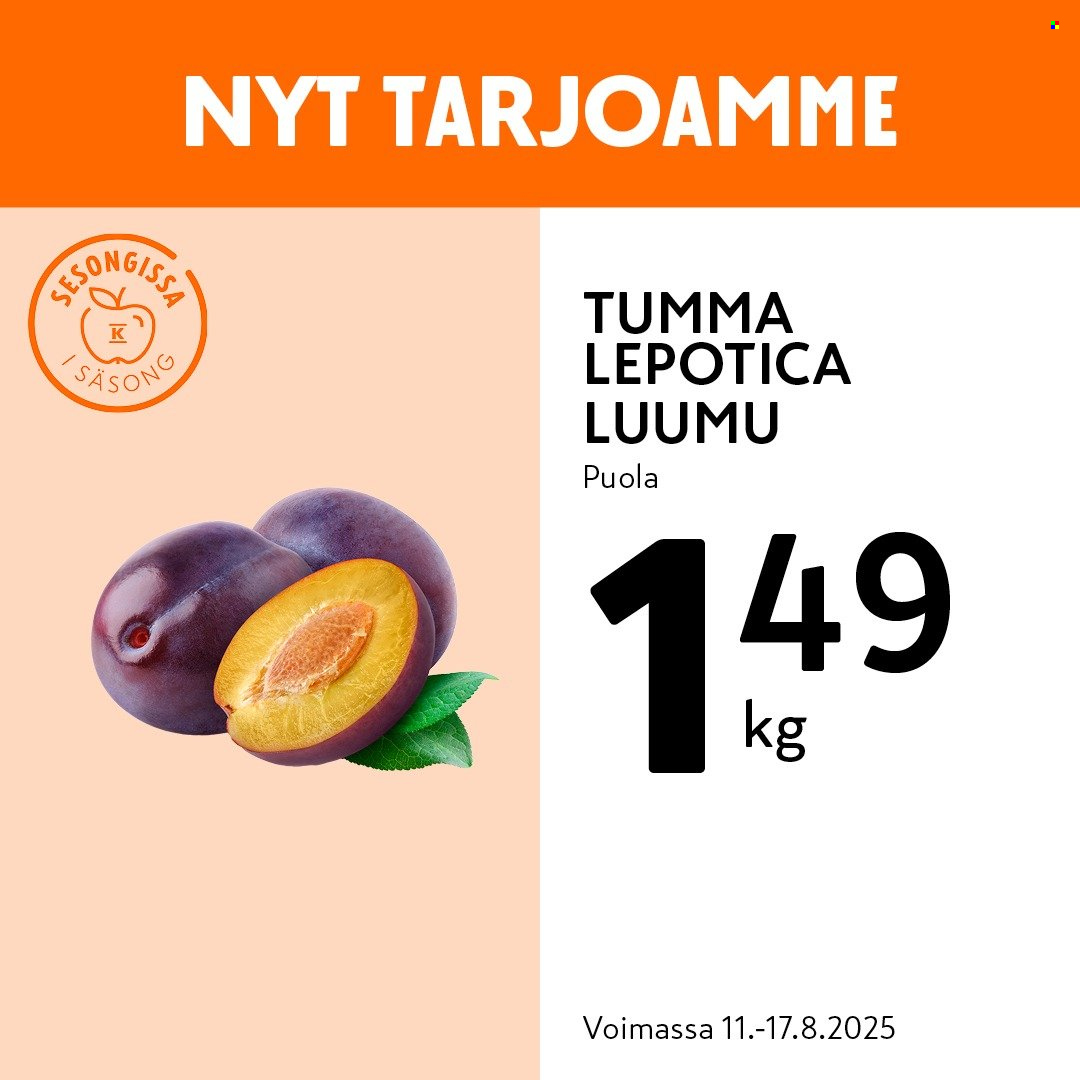 K-market tarjoukset - 11.08.2025 - 17.08.2025. Sivu 2