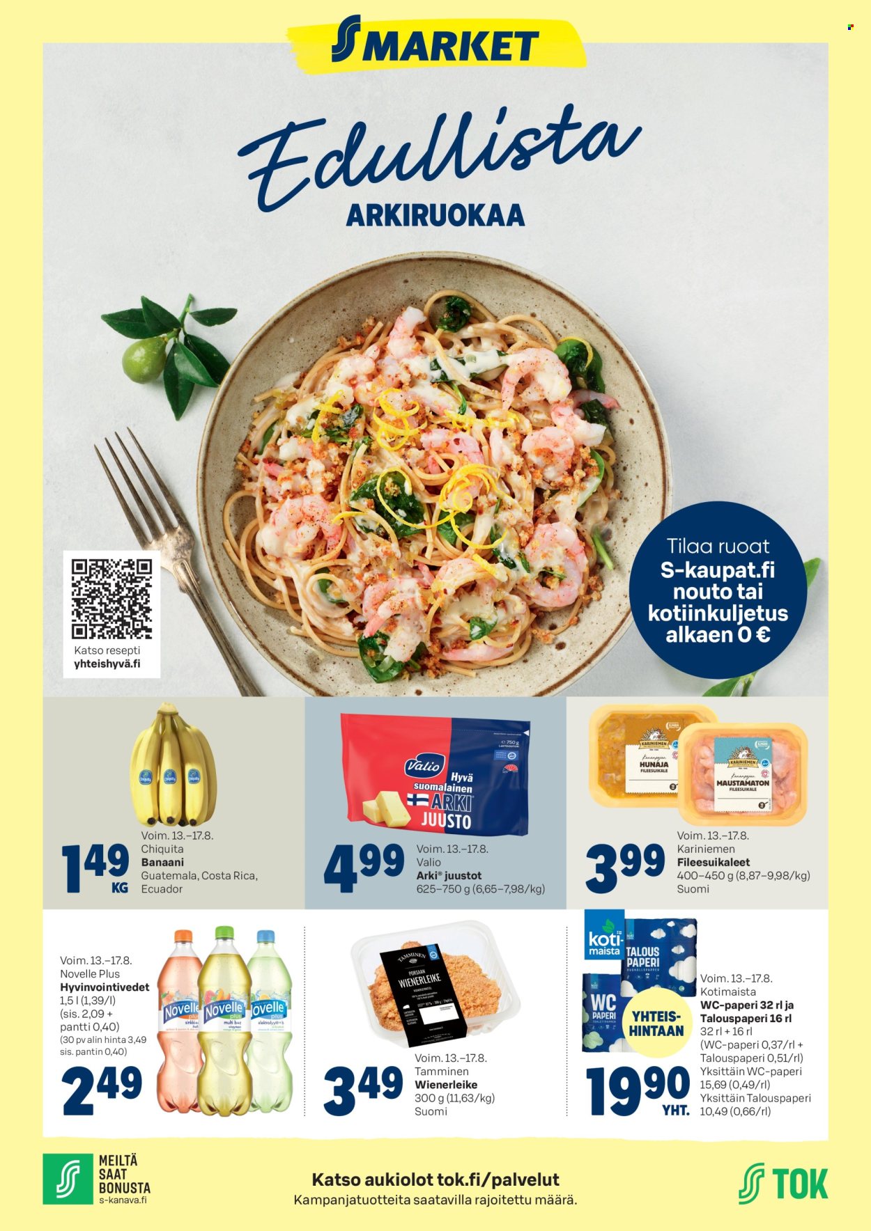 S-market tarjoukset - 13.08.2025 - 17.08.2025. Sivu 1