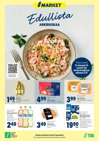 S-market tarjoukset  - 13.08.2025 - 17.08.2025.