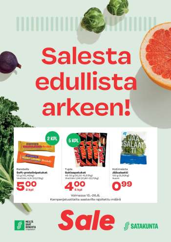 Sale tarjoukset  - 13.08.2025 - 26.08.2025.