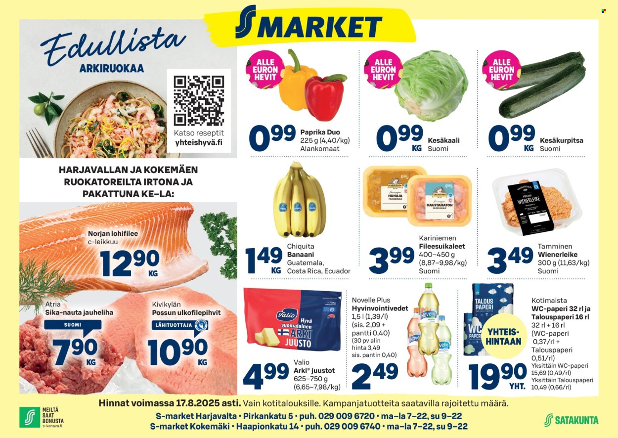 S-market tarjoukset - 13.08.2025 - 17.08.2025. Sivu 1