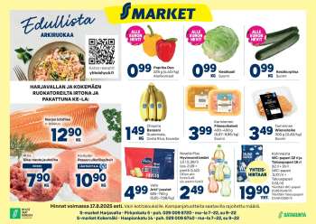 S-market tarjoukset  - 13.08.2025 - 17.08.2025.