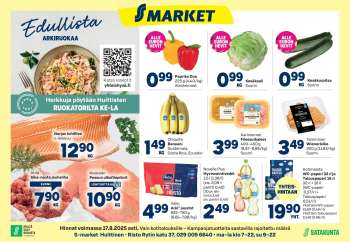 S-market tarjoukset  - 13.08.2025 - 17.08.2025.