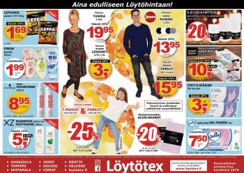 Löytötex tarjoukset  - 13.08.2025 - 19.08.2025.