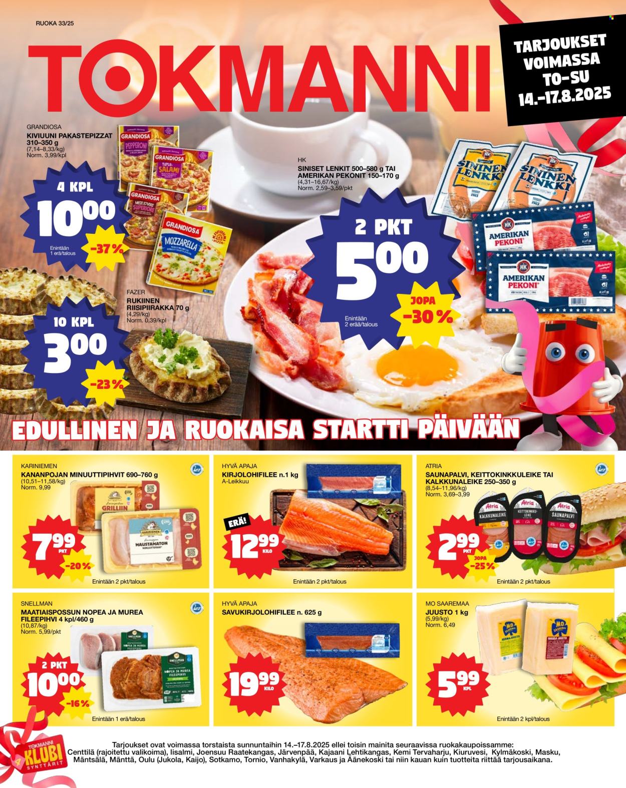 Tokmanni tarjoukset - 14.08.2025 - 17.08.2025. Sivu 1