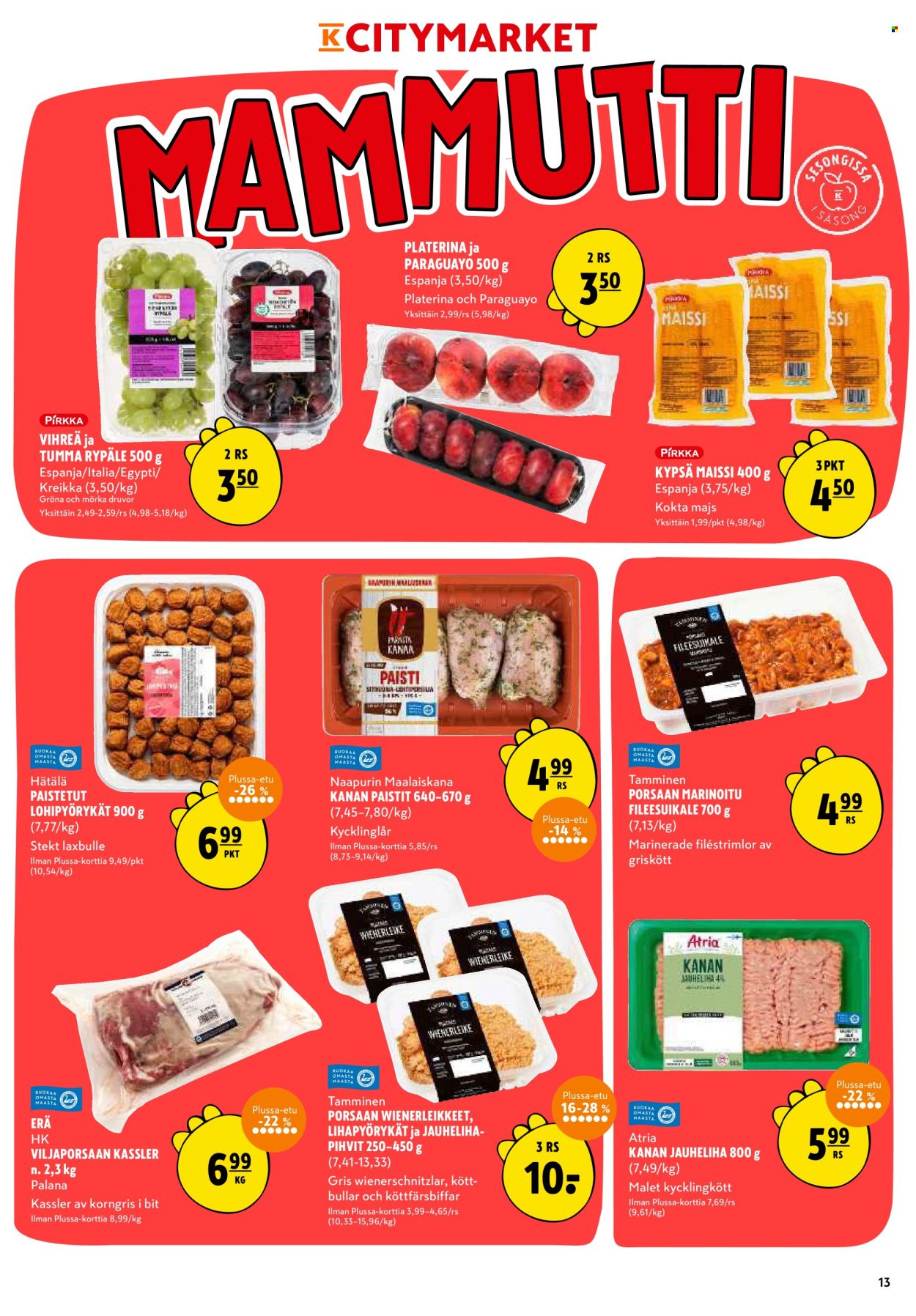 K-citymarket tarjoukset - 14.08.2025 - 17.08.2025. Sivu 13