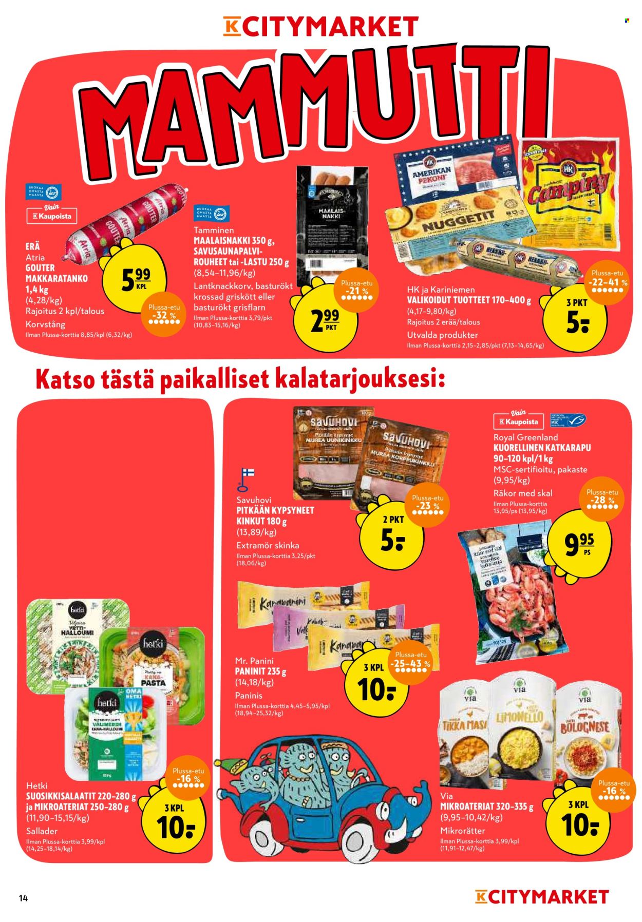 K-citymarket tarjoukset - 14.08.2025 - 17.08.2025. Sivu 14