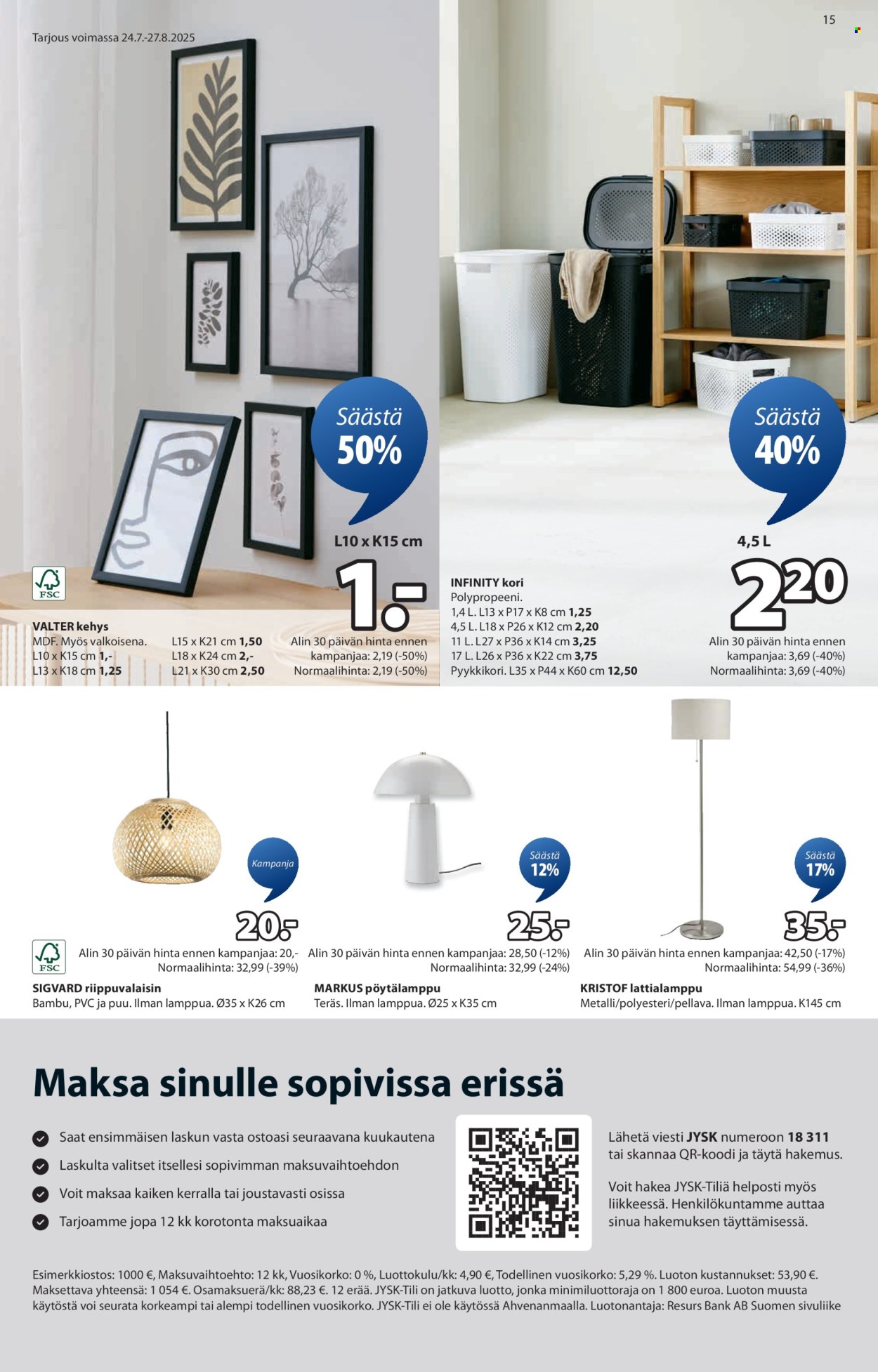 JYSK tarjoukset - 14.08.2025 - 27.08.2025. Sivu 15