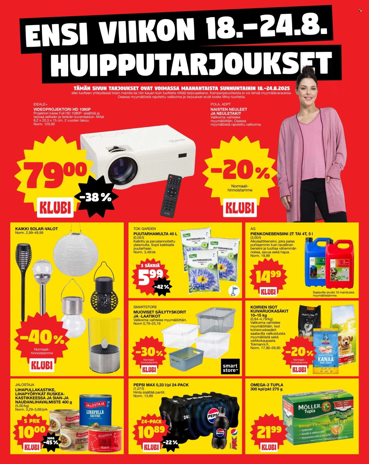 Tokmanni tarjoukset - 18.08.2025 - 24.08.2025. Sivu 1
