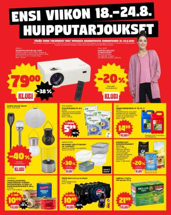 Tokmanni tarjoukset  - 18.08.2025 - 24.08.2025.