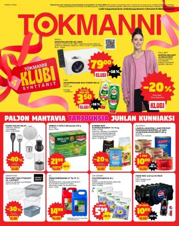 Tokmanni tarjoukset  - 18.08.2025 - 24.08.2025.