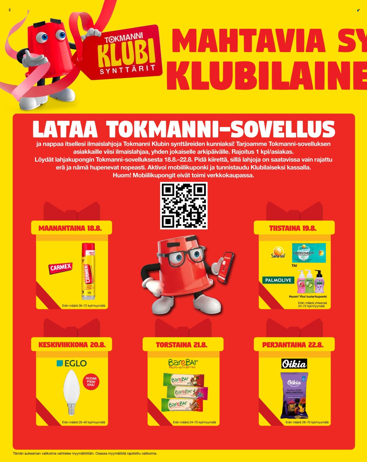 Tokmanni tarjoukset - 18.08.2025 - 24.08.2025. Sivu 2