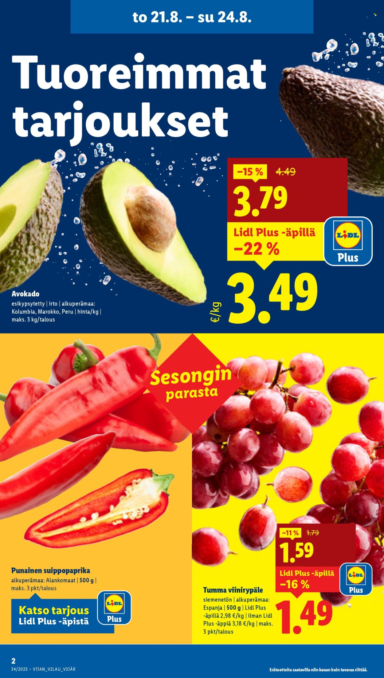 Lidl tarjoukset - 21.08.2025 - 27.08.2025. Sivu 4