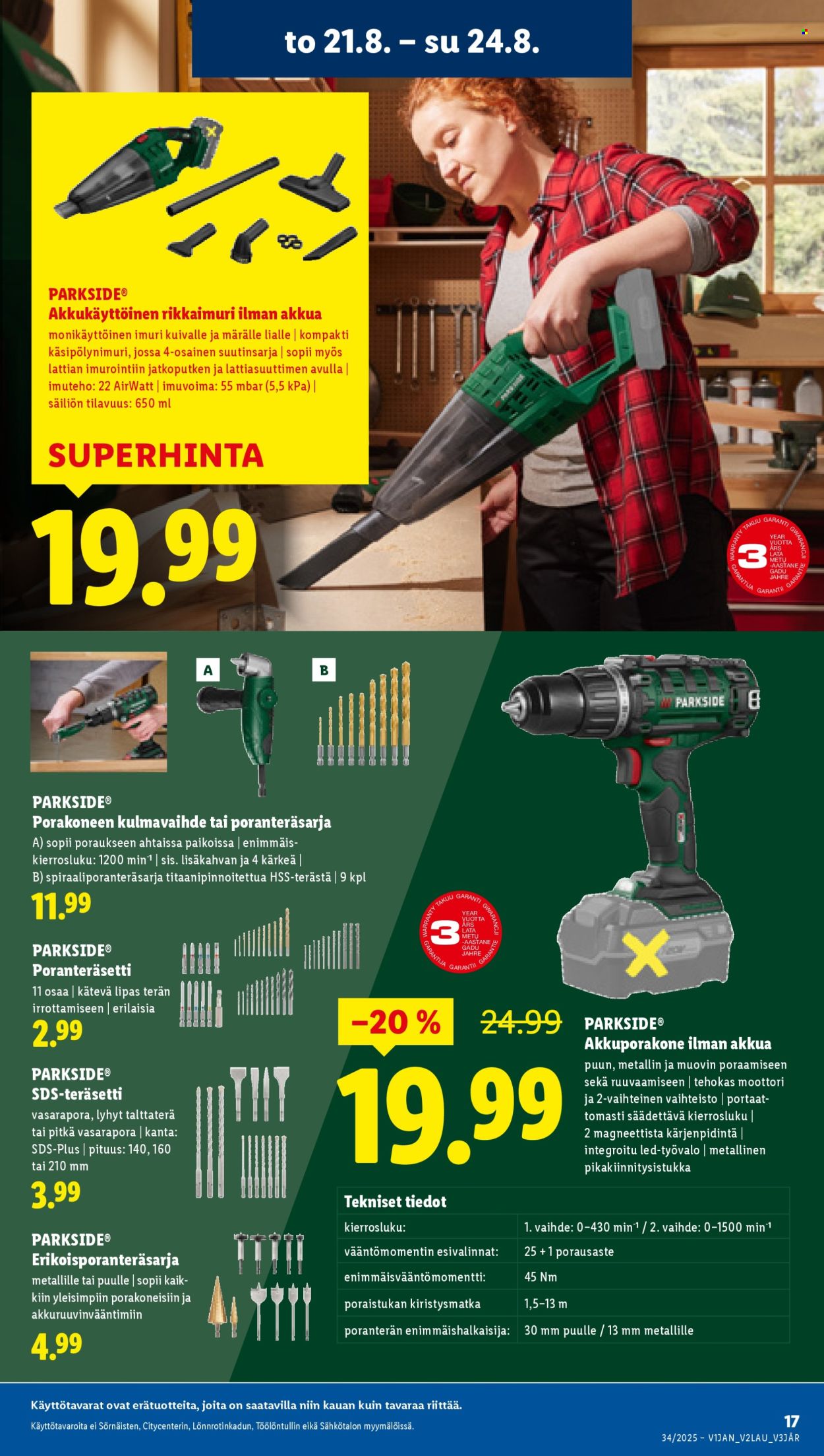 Lidl tarjoukset - 21.08.2025 - 27.08.2025. Sivu 19