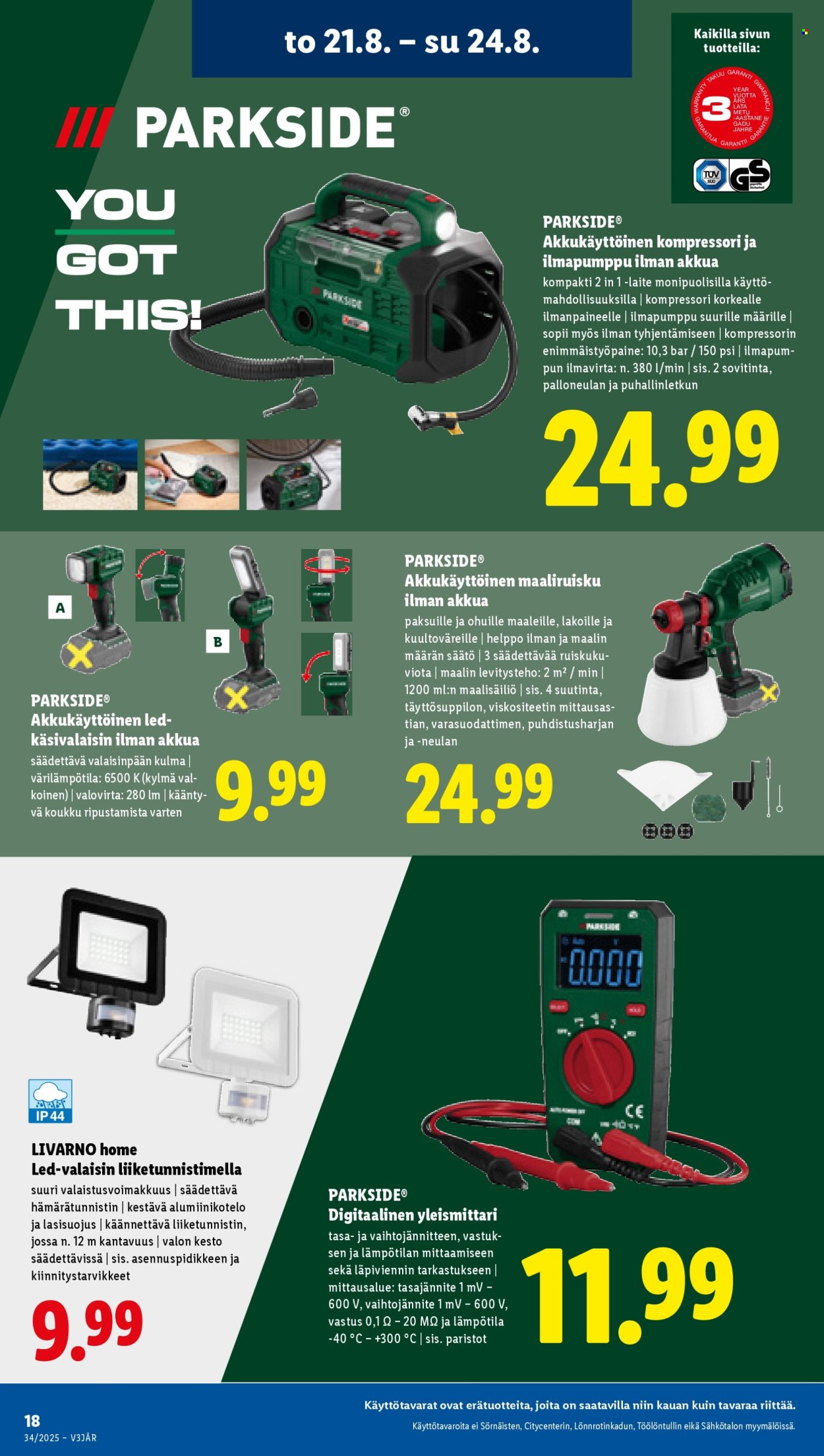 Lidl tarjoukset - 21.08.2025 - 27.08.2025. Sivu 20