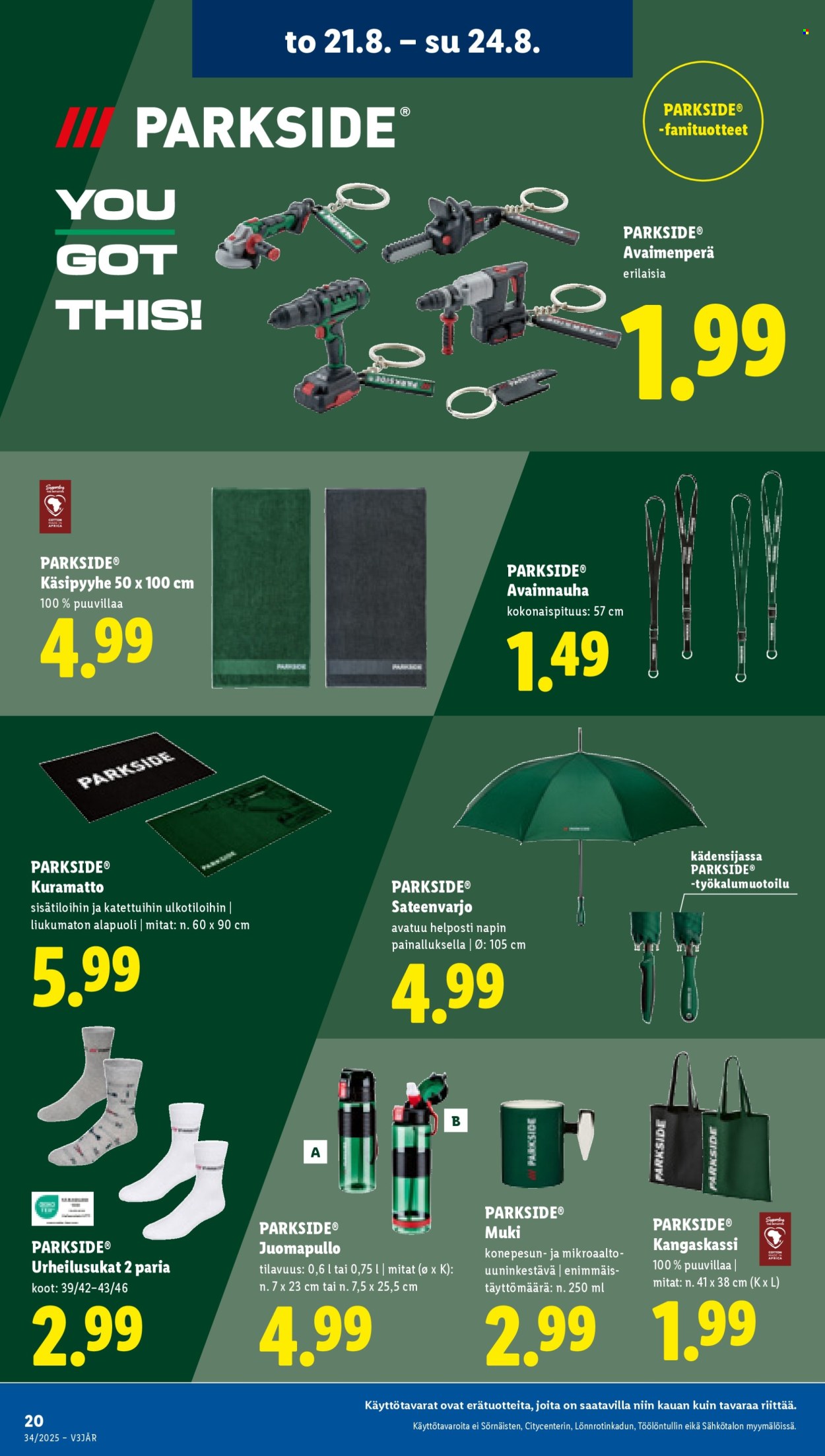 Lidl tarjoukset - 21.08.2025 - 27.08.2025. Sivu 22