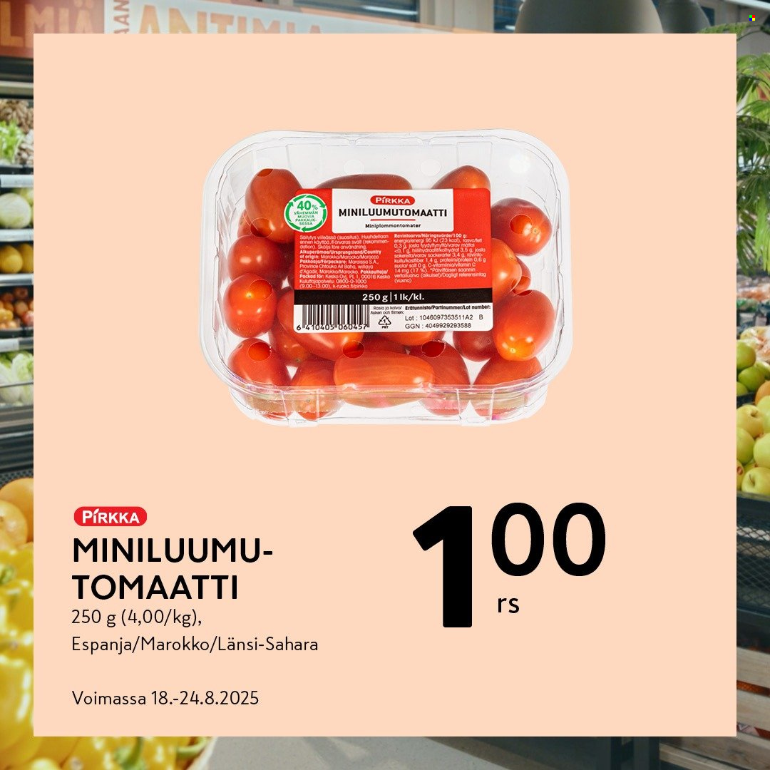 K-market tarjoukset - 18.08.2025 - 24.08.2025. Sivu 1