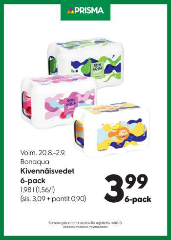 Prisma tarjoukset  - 20.08.2025 - 02.09.2025.