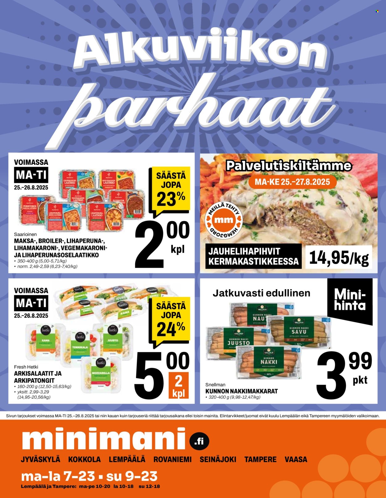 Minimani tarjoukset - 20.08.2025 - 24.08.2025. Sivu 12