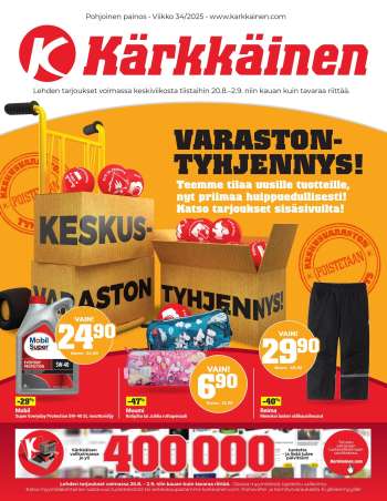 Kärkkäinen tarjoukset  - 20.08.2025 - 02.09.2025.