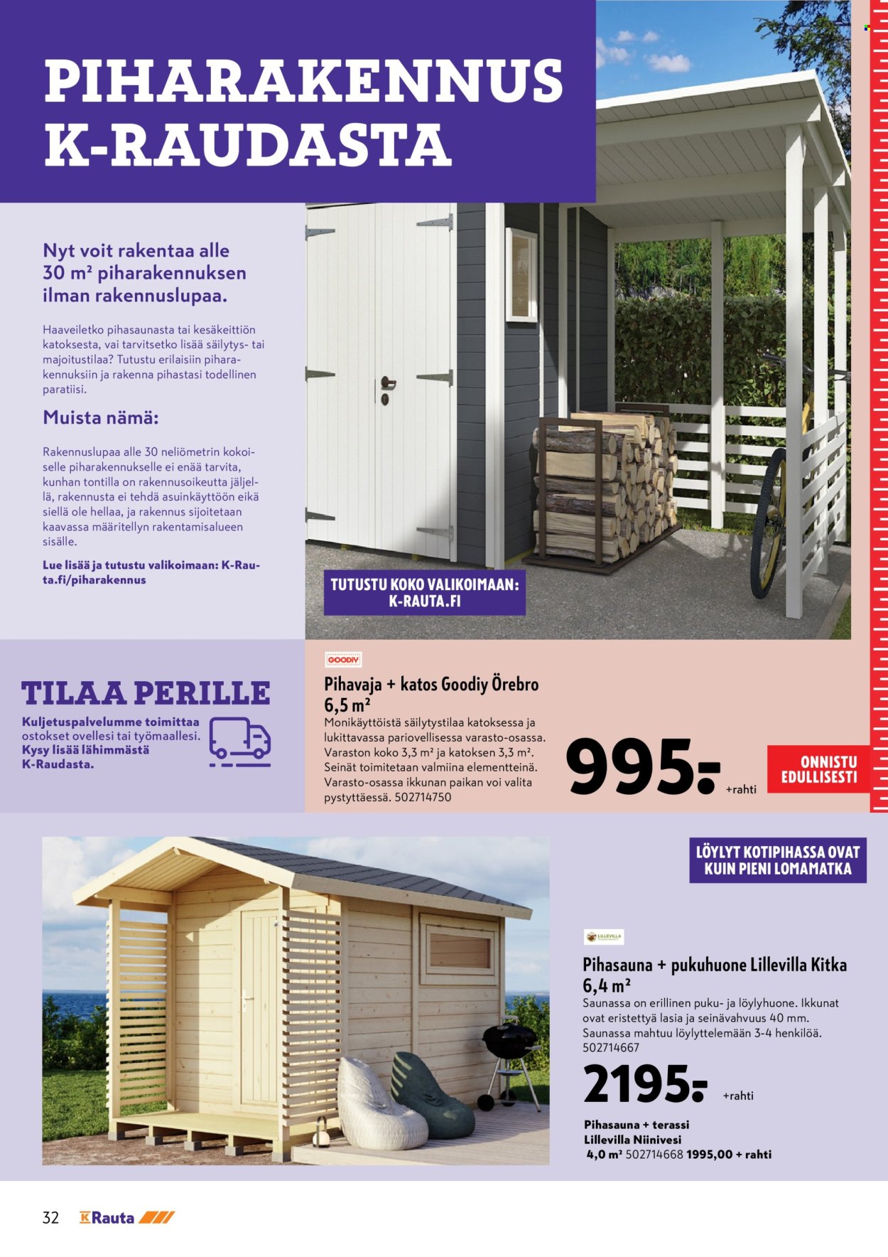 K-Rauta tarjoukset - 20.08.2025 - 02.09.2025. Sivu 32